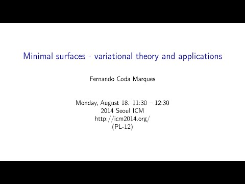 ICM2014 VideoSeries PL12: Fernando Codá Marques on Aug18Mon