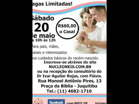 Palestra preparatório para casal sobre primeiros cuidados do recém - nascido e mãe