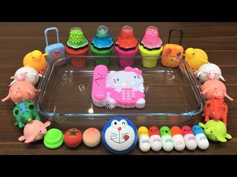 Mixing Store Bought Slime and Floam into Glossy Slime | Slimesmoothie Satisfying Slime Slime Mixing