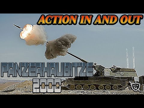 Panzerhaubitze 2000 155 mm self propelled howitzer Fire inside and out Action