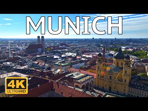 Munich , Germany 🇩🇪 | 4K Drone Footage (With Subtitles)