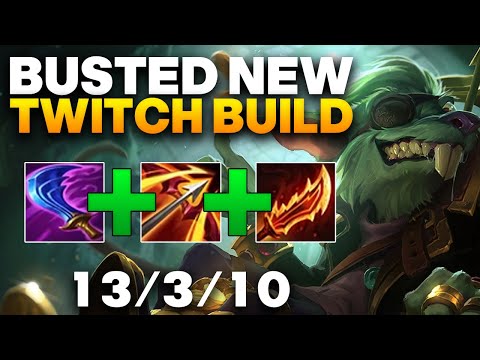 Twitch ADC Gameplay - This Busted New Twitch Build Will Be Nerfed Next Patch | League of Legends