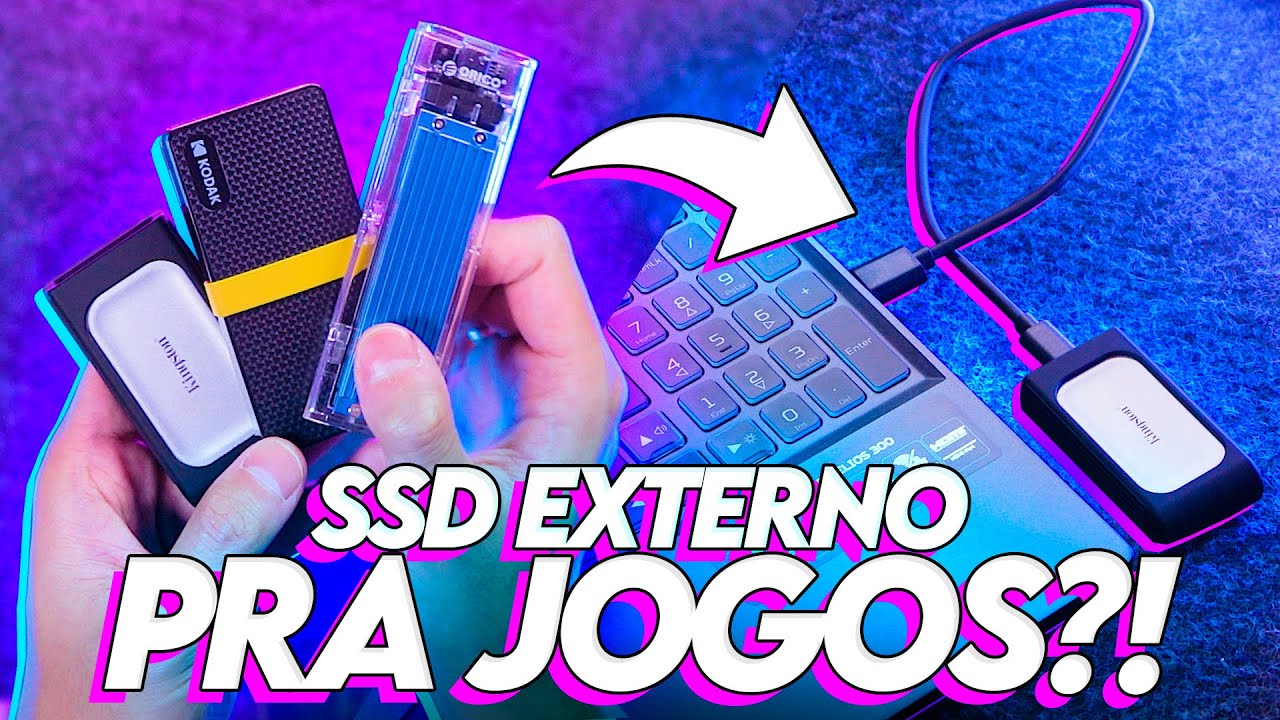 Vale a pena usar SSD EXTERNO pra JOGOS? 3 testados!