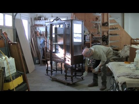 Repairing a China Cabinet's Broken Leg Assembly - Thomas Johnson Antique Furniture Restoration