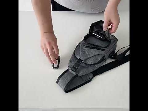 ~子甄彣璟~側背包Mei斜挎包 多功能大容量 斜背包 胸包 旅行包 防潑水 背包 錢包 單肩包 側肩包