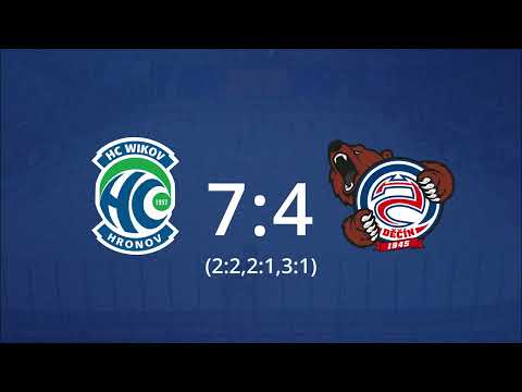 Sestřih: II. Liga 24. kolo: HC Wikov Hronov - HC Děčín 7:4 - 20.12.2025