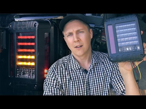 Install Jeep Wrangler JK J.W. Speaker 279 J series ECE LED Tail lights