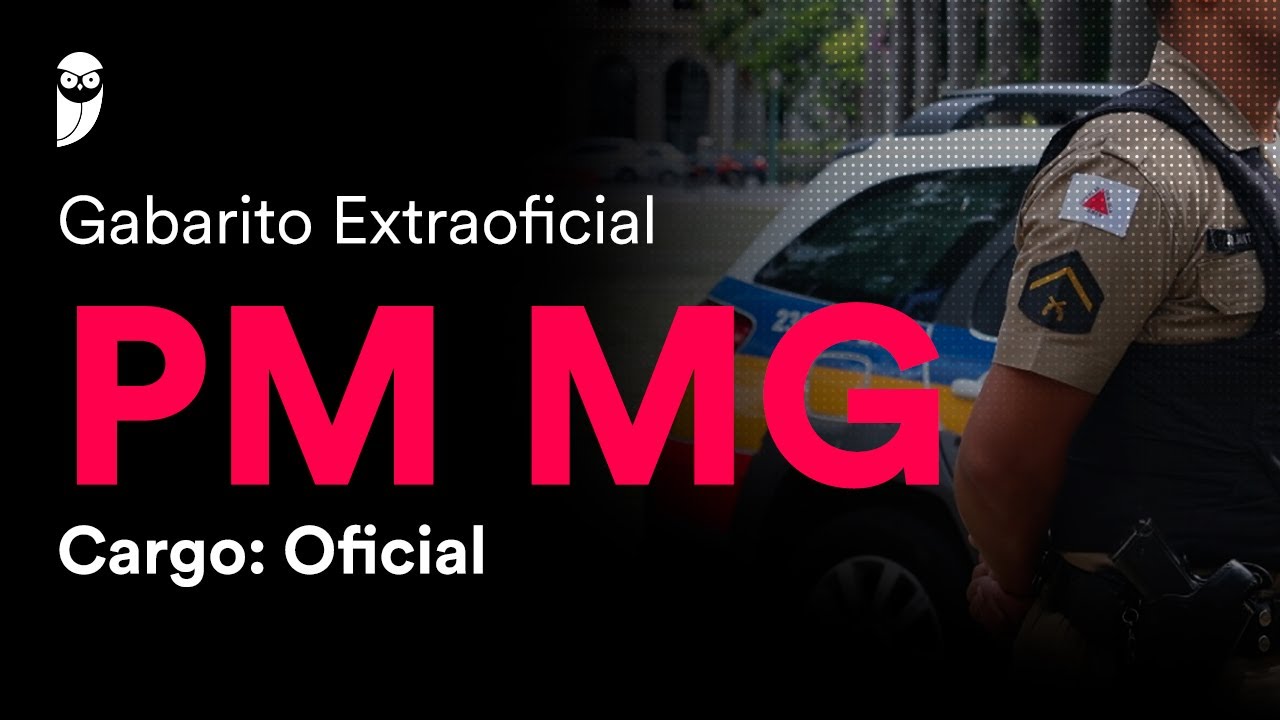 Gabarito Extraoficial PM MG - Oficial