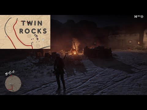 Red Dead Redemption 2  Wiping Out Del Lobo Gang Hideout Twin Rocks
