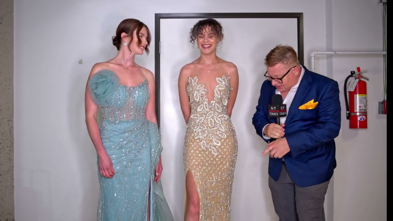 Shiah Sanders 5'11" and Presley Pierson 5'8.5" walk for Designer Glaudi  @Artheartsfashion LAFW