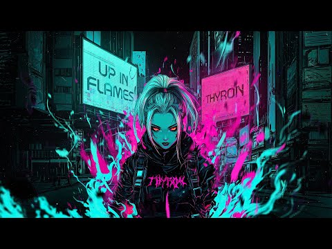 Thyron - UP IN FLAMES | Official Hardstyle Visualizer