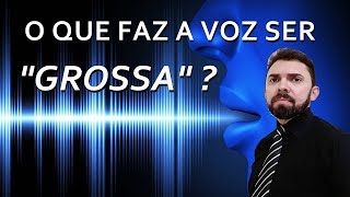 O QUE FAZ A VOZ SER "GROSSA"?