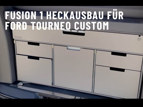 FUSION 1 Rear Conversion/Sleeping System with Trunk Box for the Ford Tourneo Custom