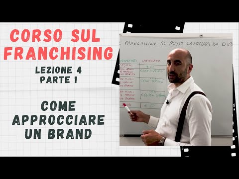 , title : 'Corso sul Franchising - Come approcciare un brand in franchising? Lezione 4 parte 1'