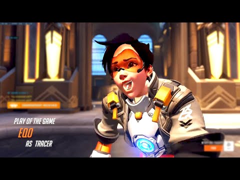 EQOBOT TRACER AND SOMBRA GAMEPLAY -  POTG! [ OVERWATCH 2 SEASON 4 TOP 500 ]