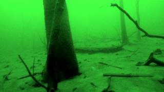 80-100 ft under Table Rock Lake