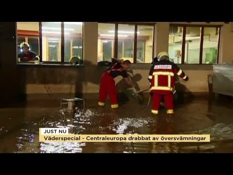 Centraleuropa drabbat av översvämningar - Nyhetsmorgon (TV4)