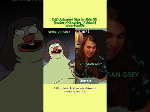 D&D Animated Side by Side: 50 Shades of Chuckles 🤡 #dnd #ttrpg #dnd5e