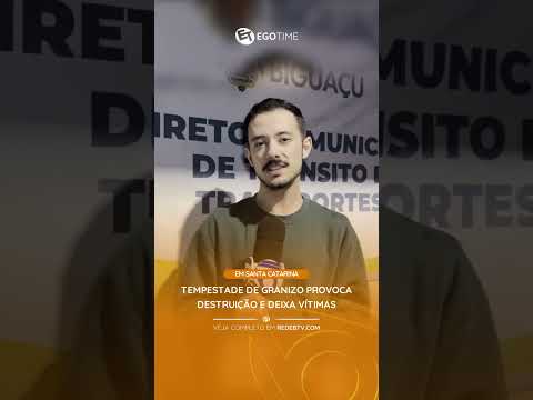 TEMPESTADE HISTÓRICA DE GRANIZO PROVOCA DESTRUIÇÃO E DEIXA VÍTIMAS EM SANTA CATARINA! ⛈️🧊