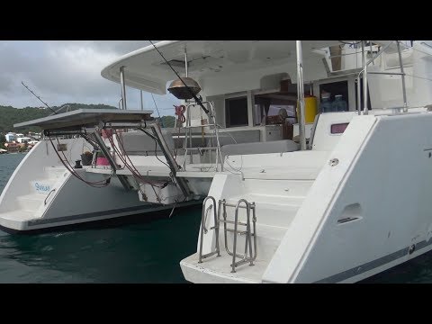 Tour of our hurricane damaged 2012 Lagoon 450 - Episode 4