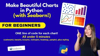 7 Python Visuals | Seaborn Tutorial for Beginners 2025 | Data Visualization in Python in 4 mins.