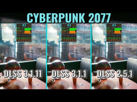 DLSS 3.1.11 vs 3.1.1 vs 2.5.1 - Cyberpunk 2077 - RTX 3070 Ryzen 3600 - 1440p Performance Comparison