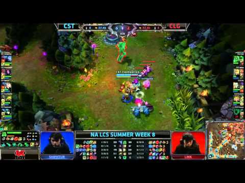 Team Coast (CST) vs CLG no pauses || NA LCS Summer 2013 W8D1 || Full Game HD