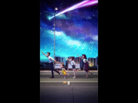 流星给你们带来了，快许愿吧～#充能计划 #我在抖音看动漫 #送你满天星辰 #梦幻星空 #许愿