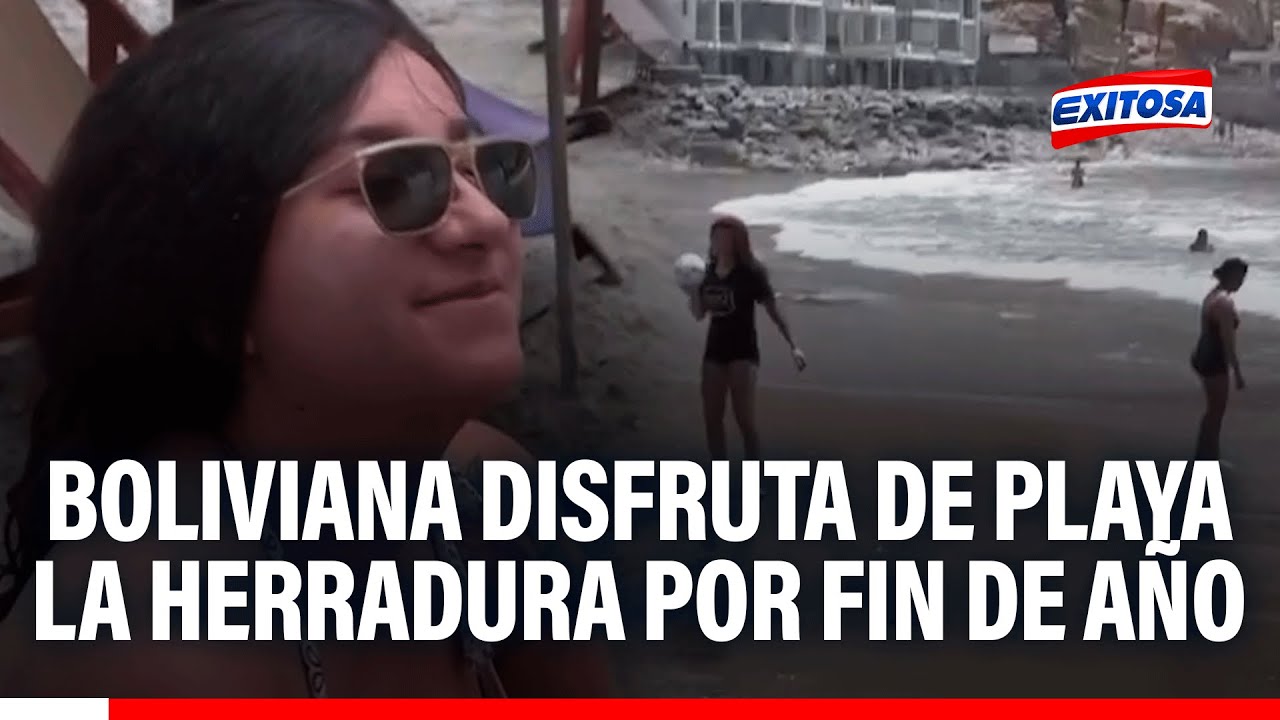 🔴🔵 ¡Por Año Nuevo! Ciudadana boliviana llegó a Lima para disfrutar de la playa y recibir el 2026