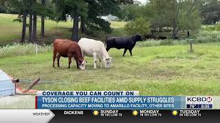 TYSON FOOD BEEF PRODUCTION RESTRUCTURE
