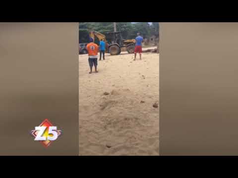 Autoridades abren Playa tras desaprensivos intentar volver a cerrarla ilegalmente