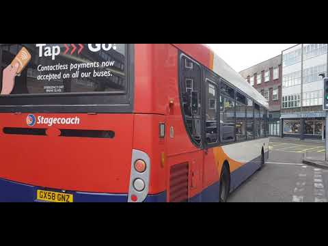 Here is the stagecoach bus 27570 on the number 34 in Guildford Tuesday 26 July 2022
