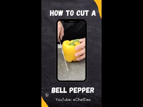 How To Cut a Bell Pepper FAST