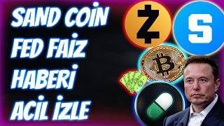 SAND COİN FED HABERİ GELDİ DİKKAT! SANDBOX COİN ÖNEMLİ SİNYAL GELDİ KA