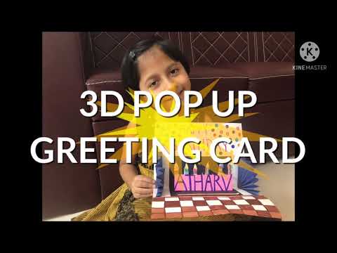 3D Pop Up Greeting Card Making | DIY | Birthday Card Making || Vaishnavi Garje