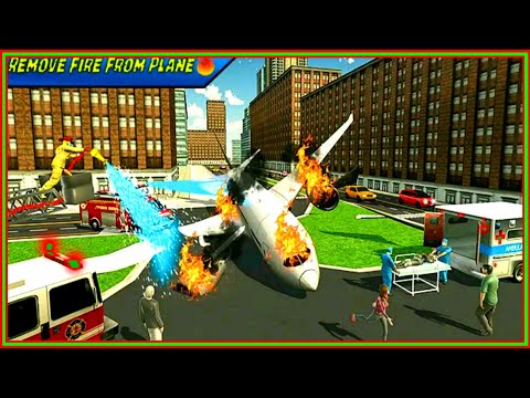 Emergency Firefighting Airplane Rescue Truck Driving Simulator Android Gameplay