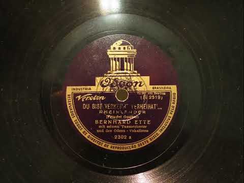 Bernhard Ette mit seinem Tanzorchester - Du bist verkehrt verheirat'