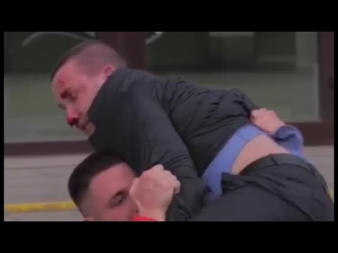 Драка литвина с виновником дтп