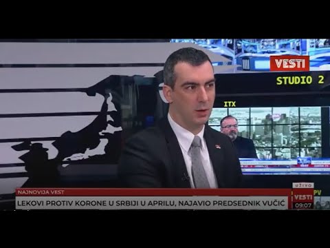SNS Cukarica: Dr Vladimir Orlic u emisiji - "Vesti", 24.02.2021.