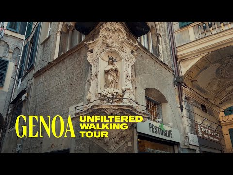 Exploring Genoa, Italy Walking Tour - 4K Dolby Vision