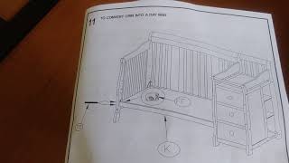 Storkcraft Portofino Crib Changer (converting crib)