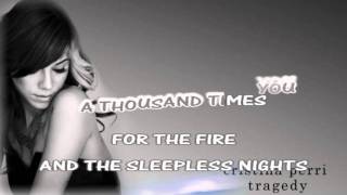 Christina Perri Tragedy lyrics karaoke instrumental