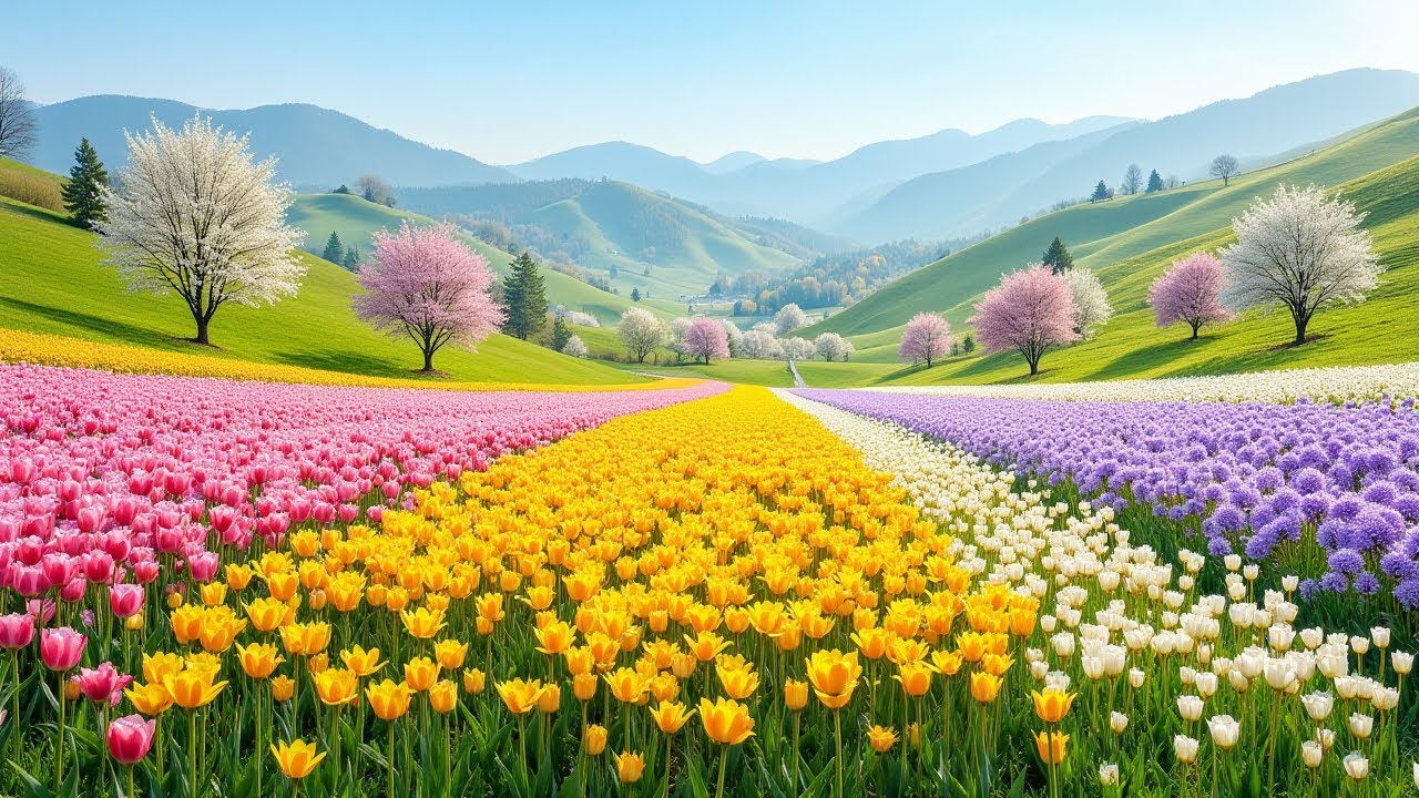 (No Ads) Spring Bloom - Music Therapy 🌿 Soothes the Nervous System and Refreshes the Soul, Relaxing