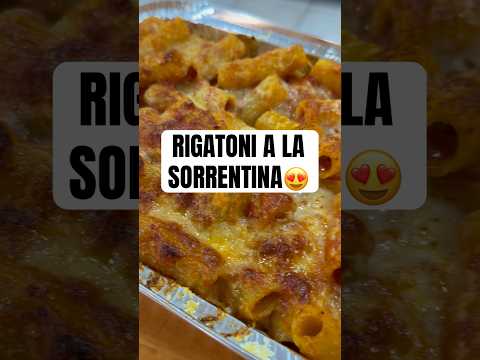 RIGATONI a la SORRENTINA 😍🇮🇹🍝 #chefroberta #receta #pasta