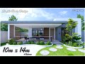 House design idea |  10m x 14m (140sqm) | 4Bedrooms