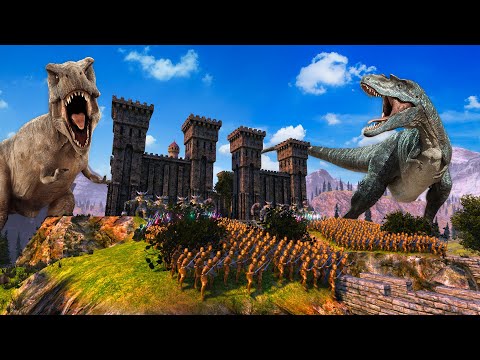 T-Rex and Fully different army vs 10000 Hallowmans 🎃