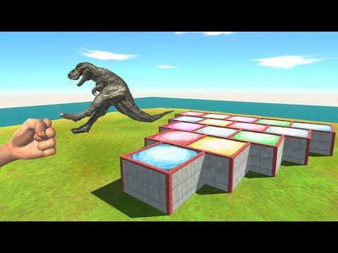 Strong Punch Into Many Portal Holes - Animal Revolt Battle Simulator