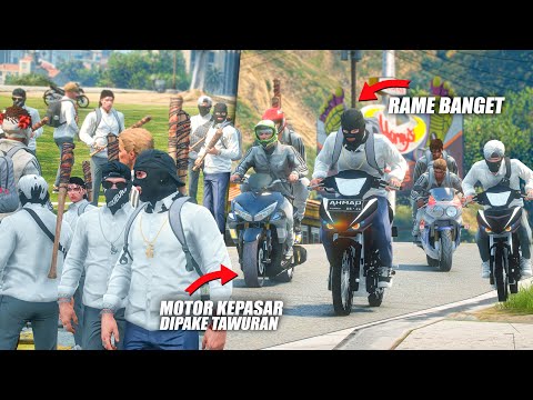 BRUTAL BRAWL BETWEEN STM STUDENTS, MOTORBIKE BURNS, MANY VICTIMS, EXTORTED - GTA 5 ROLEPLAY