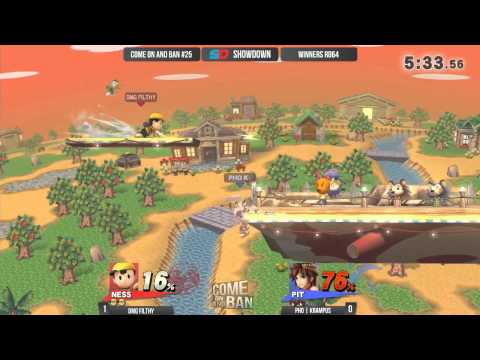 Come on and Ban #25 - Winner Ro64: DMG Filthy (Ness) vs PHO|Krampus (Pit)