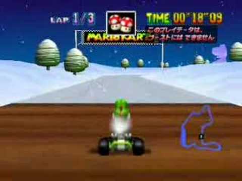 Mario Kart 64 Frappe Snowland Lap Skipping Glitch